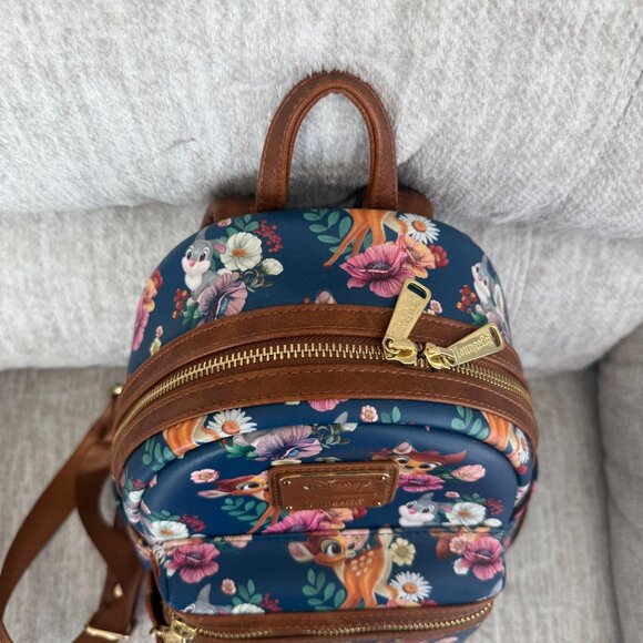 Loungefly Disney Bambi Thumper AOP Floral Mini Backpack main image 7